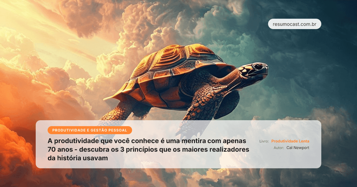 Slow Productivity: Por Que Trabalhar Menos Pode Te Fazer Mais Produtivo