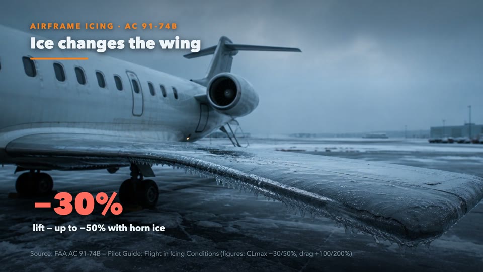 Ice Changes the Wing